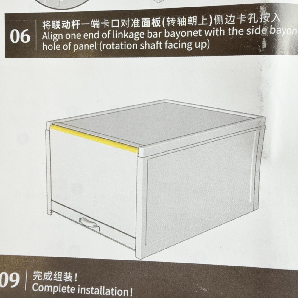 Drawer Shoebox Stackable Shoe Organizer Box Gray DF008-2-G 25.8x33.2x36.6cm